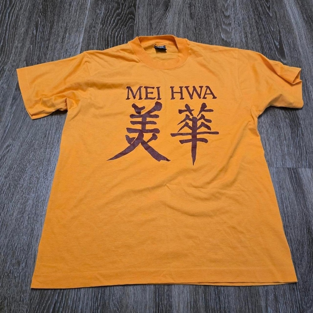 fresh mandarin-colored shirt